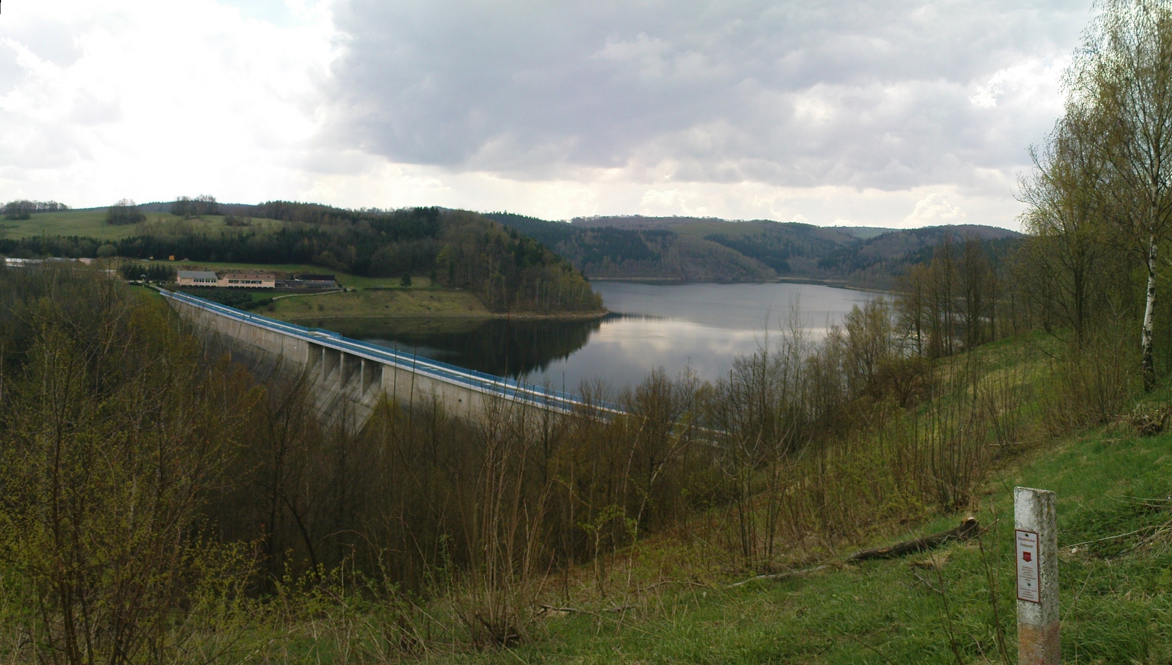 Talsperre - první vyhlídka